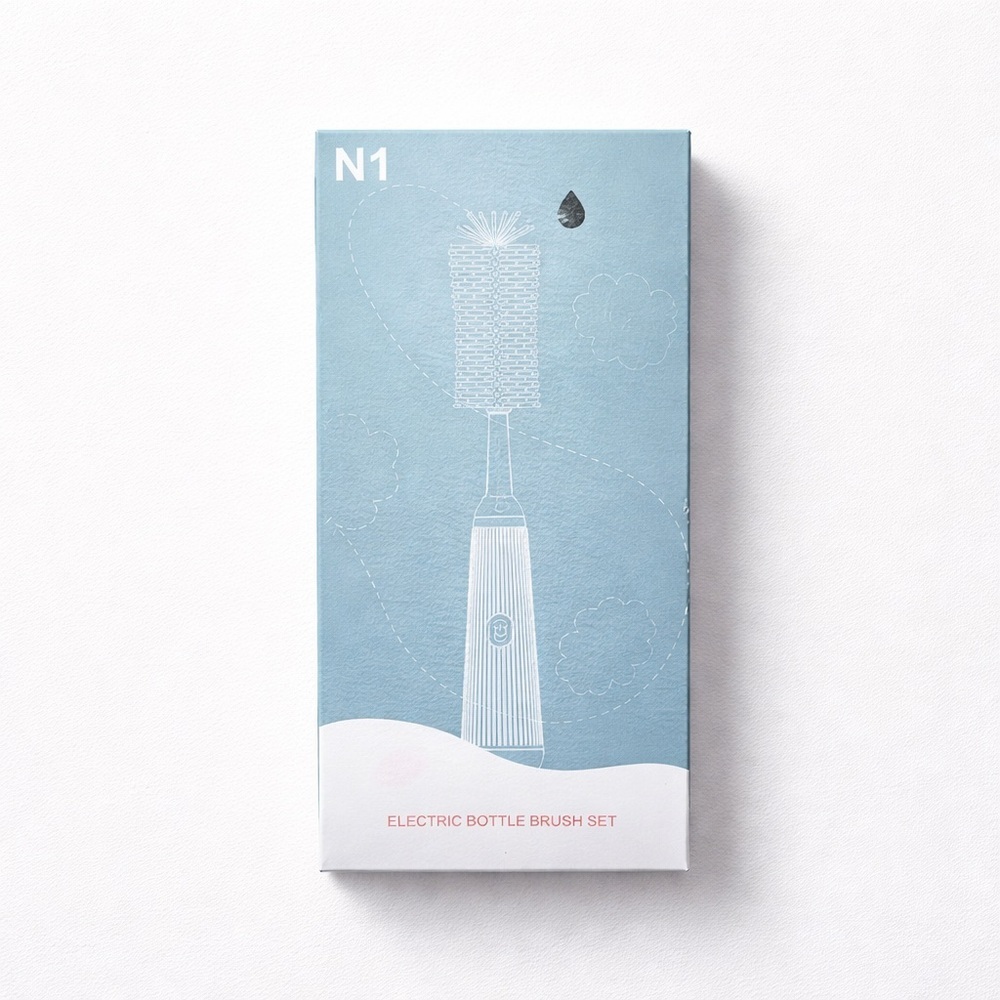 Electric Bottle Brush Set with Rotating Design